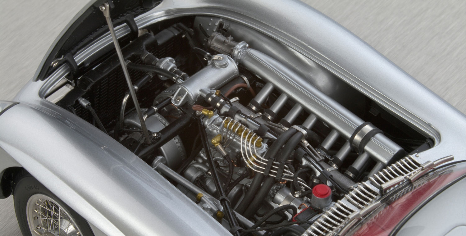 CMC Mercedes-Benz 300 SLR Coupé, 1955, red interior - Image 6