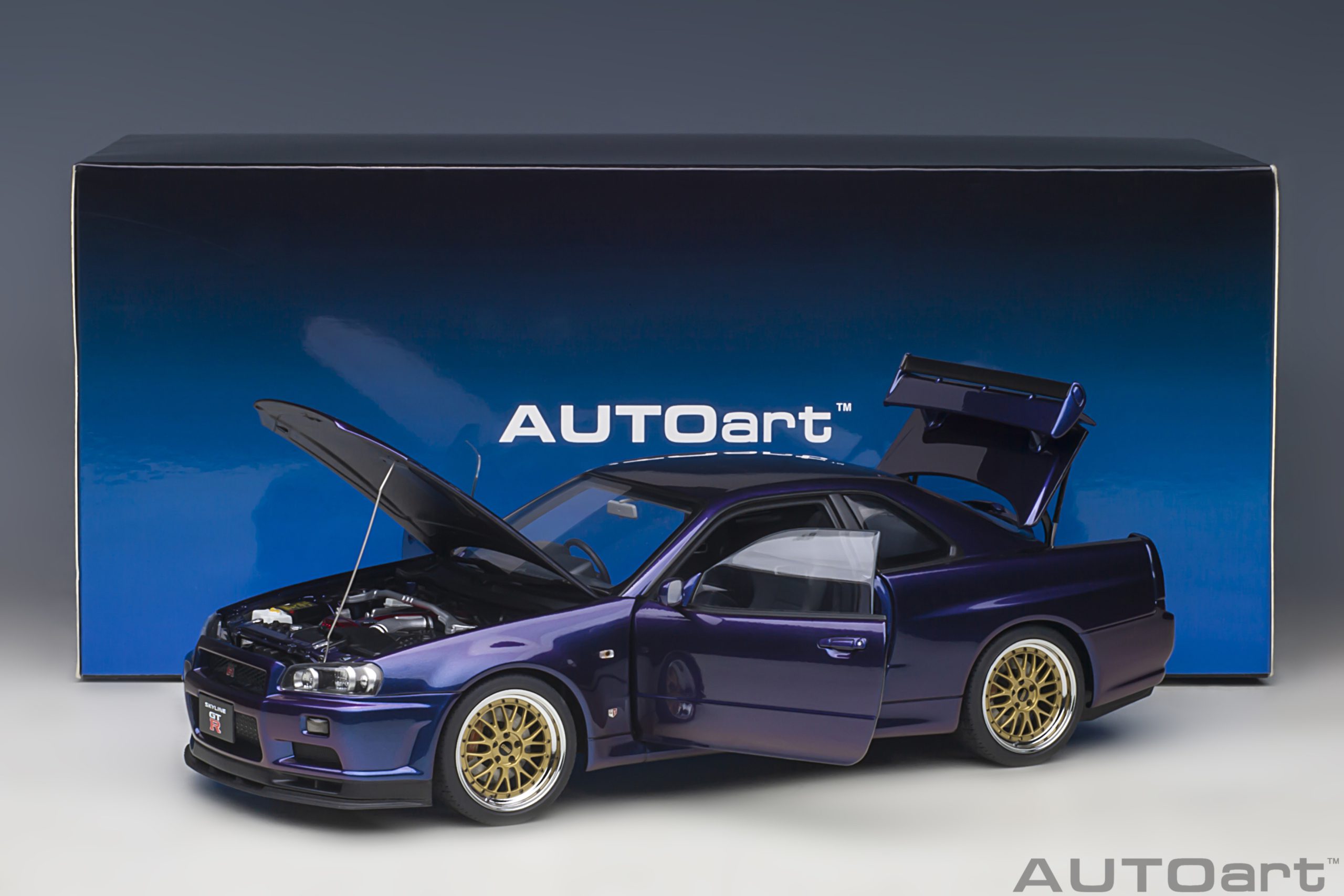 Nissan Skyline GT-R (R34) V-Spec II with BBS LM wheels (Midnight Purple III) - immagine 21