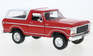 Ford Bronco customs, red/white with Hardtop