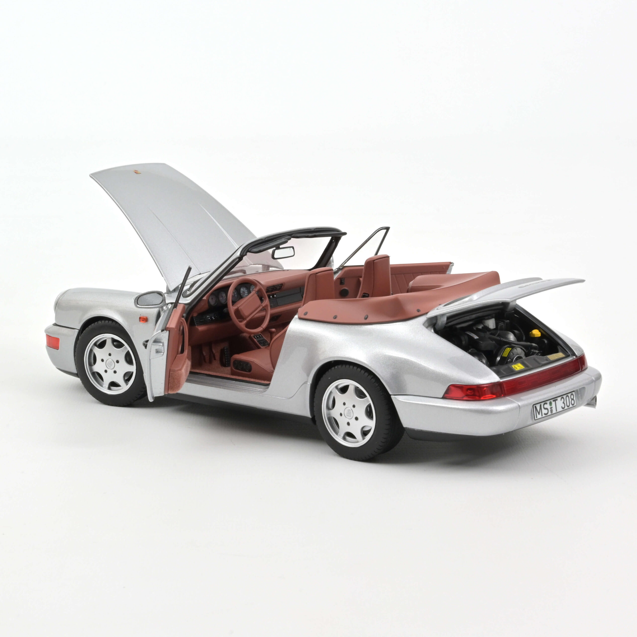 Porsche 911 Carrera 2 Cabriolet 1990 Silver – Bild 2