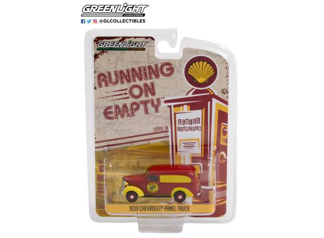 Chevrolet Panel Truck Shell Gasoline 1939 *Running on Empty Series 14*, red/yellow