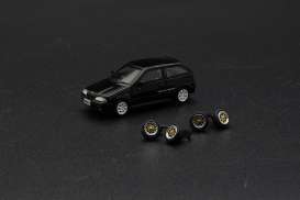 Suzuki Swift RHD 1989 with Extra Wheels, black