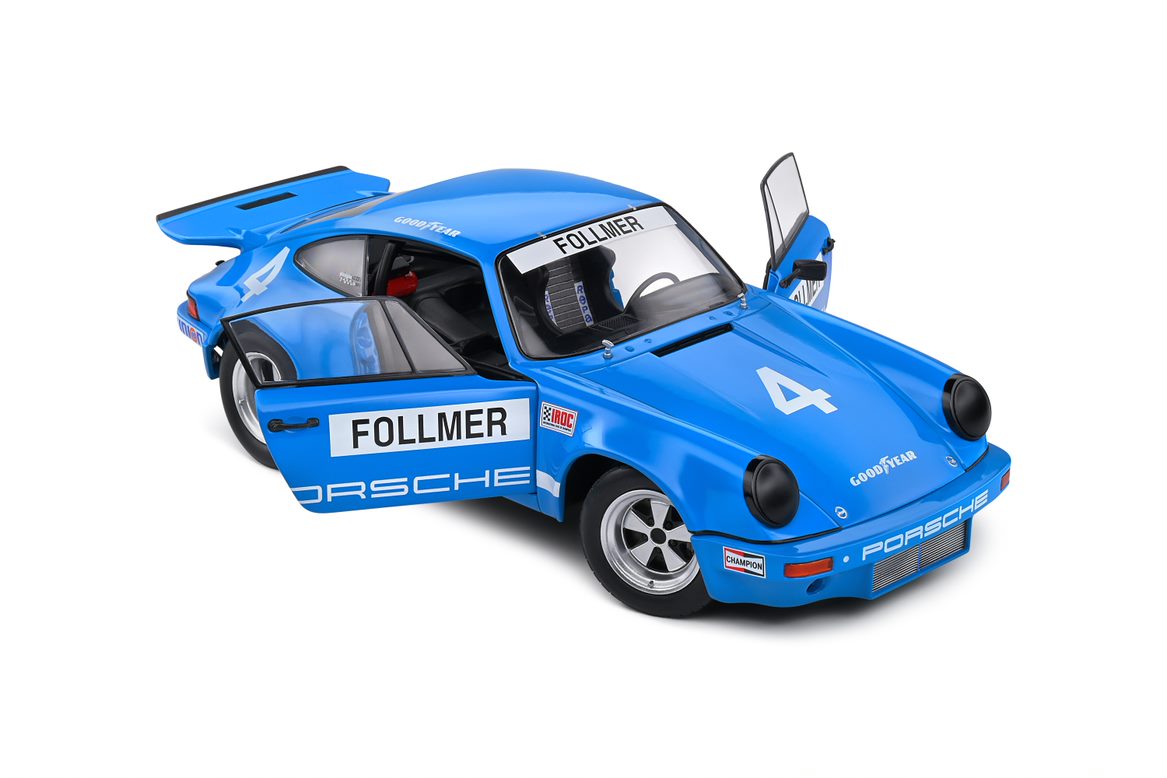 PORSCHE 911 IROC BLUE #4 FOLLMER IROC RIVERSIDE 1974 - Image 9