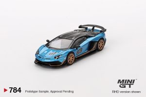 LAMBORGHINI AVENTADOR SVJ 63 BLU AEGIR 2023