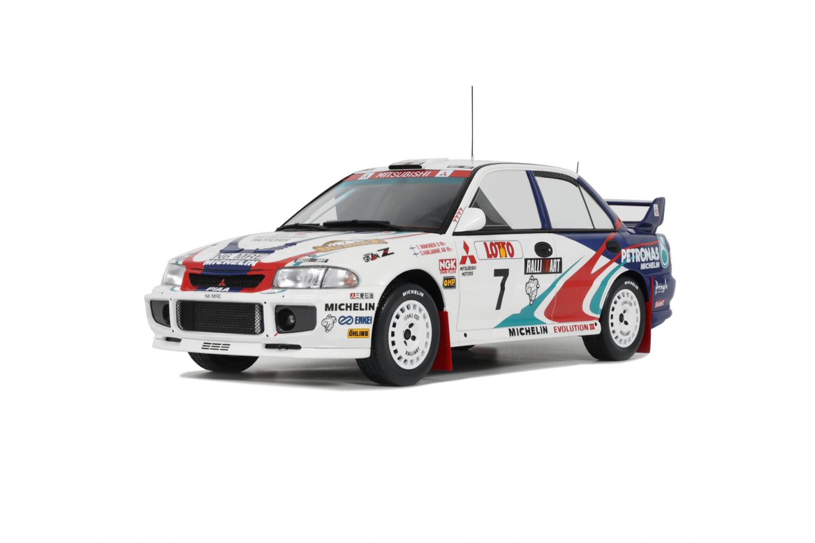 MITSUBISHI LANCER EVO III GR. A WHITE T. MAKINEN RALLY AUSTRALIA