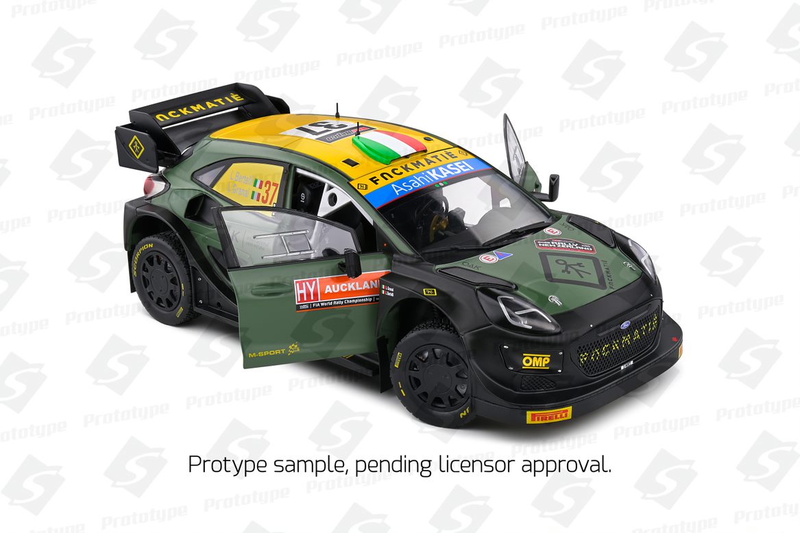 FORD PUMA RALLY1 HYBRID BLACK #7 BERTELLI/GRANAI RALLY NEW ZEALAND - Image 7