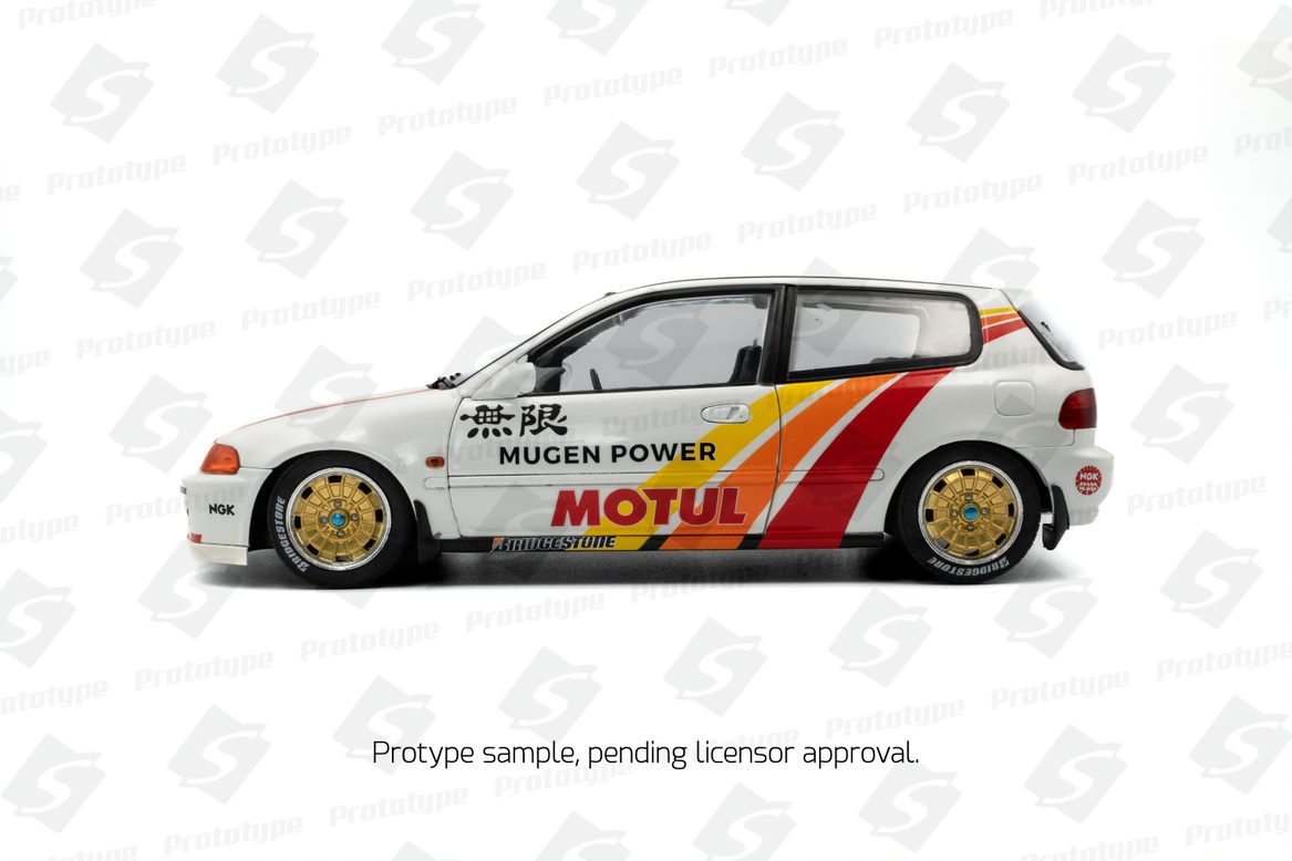 HONDA CIVIC (EG6) SOLIDO WORKS MUGEN RACING WHITE 1992 - Figura 3