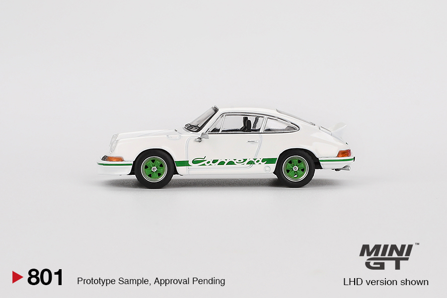 PORSCHE 911 (901) 2,7 CARRERA RS GRAND PRIX WHITE WITH GREEN LIVERY 1973 - Зображення 3