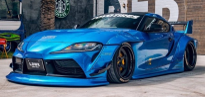 TOYOTA GR SUPRA LIBERTY WALK BODY KIT BLUE METALLIC 2025