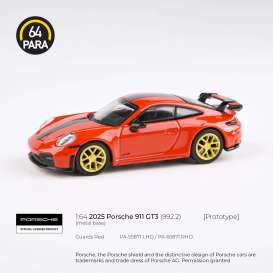 Porsche 911 GT3 (992.2), guards red 2025