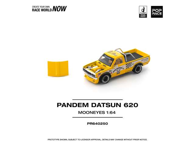 Pandem Datsun 620 *Mooneyes*, yellow/black