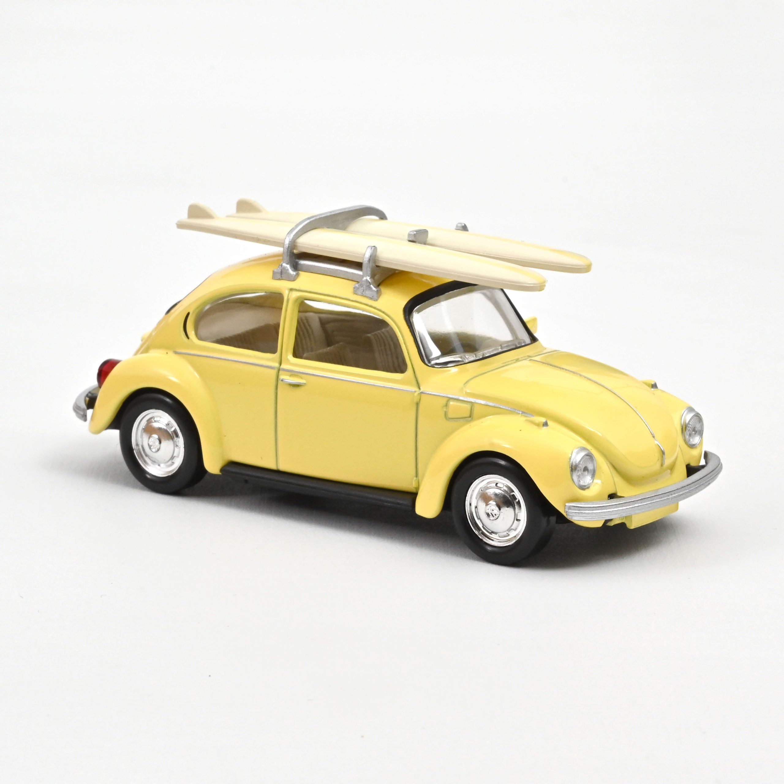VW Beetle 1303 1973 Pastel Yellow with Surfboards Jet-car