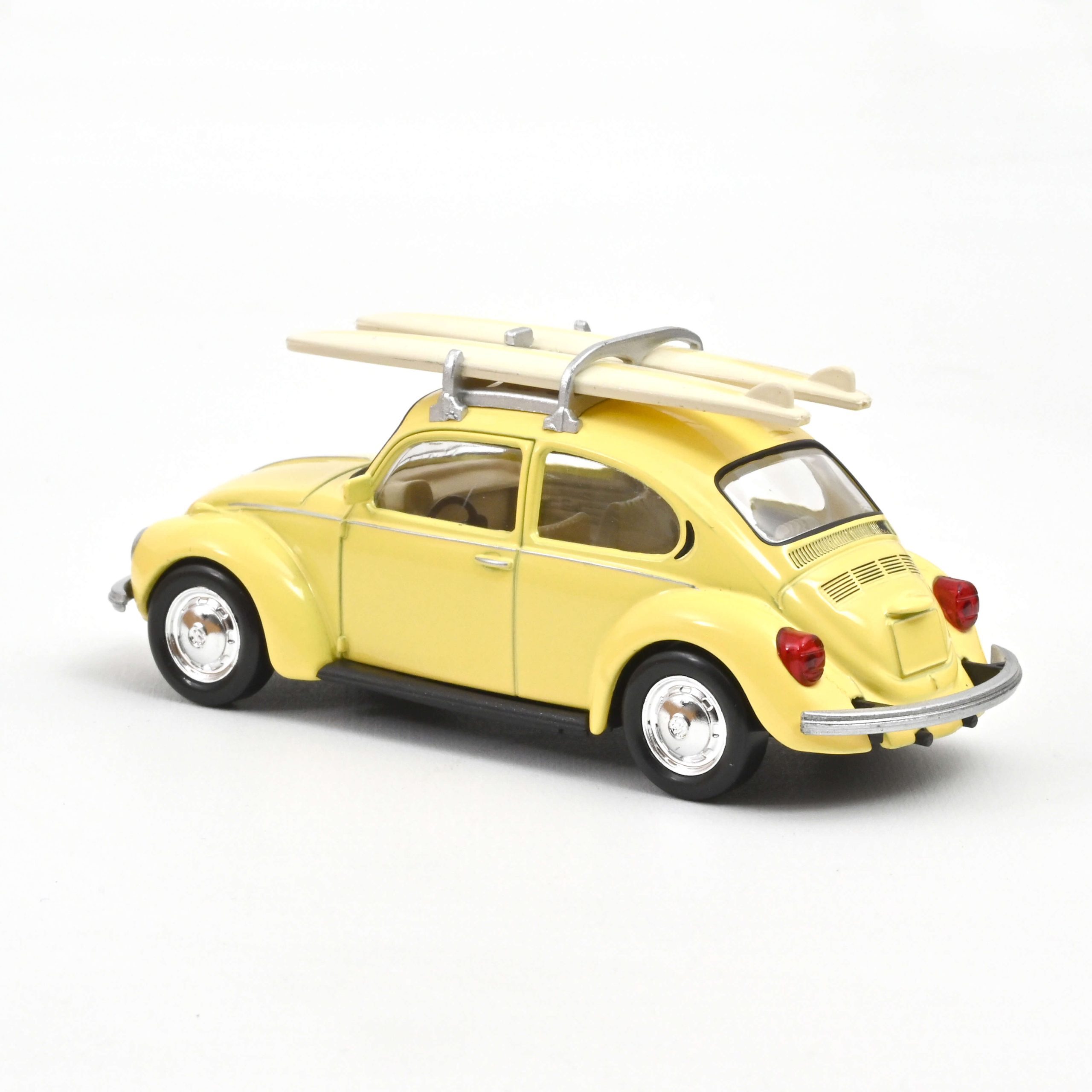 VW Beetle 1303 1973 Pastel Yellow with Surfboards Jet-car - Image 4