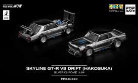 NISSAN Skyline GT-R V8 Drift (Hakosuka), silver chrome