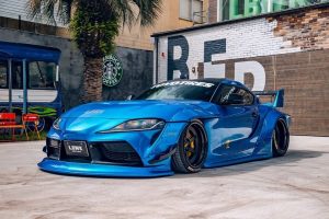 TOYOTA GR SUPRA LIBERTY WALK BODY KIT BLUE METALLIC 2025