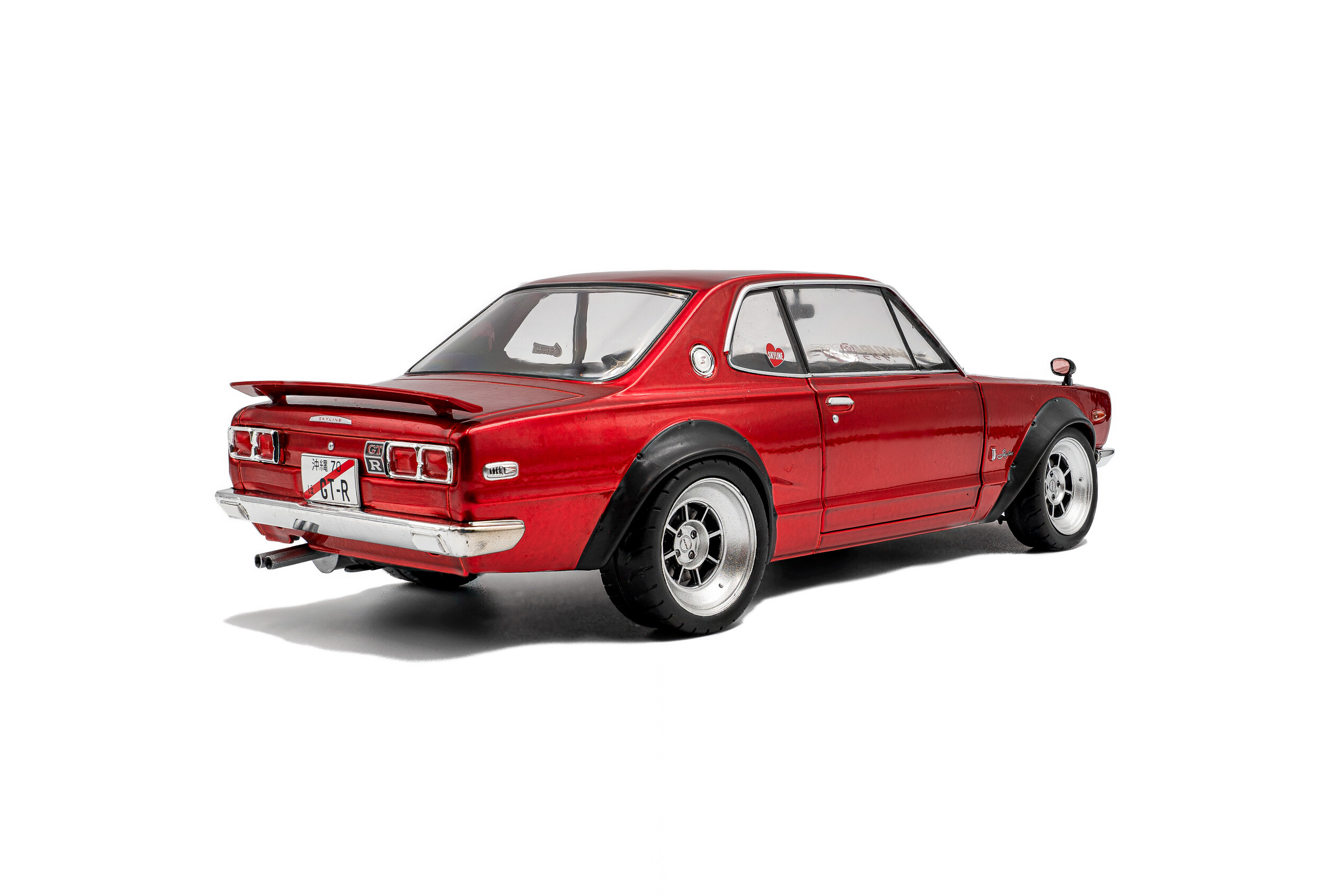 NISSAN SKYLINE 2000 GT-R (KPGC10) HAKOSUKA SOLIDO WORKS RED METALIC - Image 5